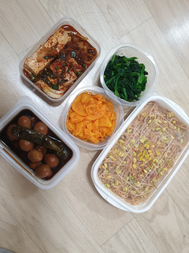  만원으로 일주일치 반찬 만들기 2탄 단무지 무침, 두부조림