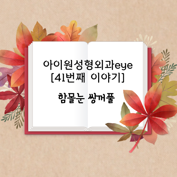  [아이원성형외과 eye] 함몰눈에 어울리는 쌍꺼풀이 궁금해요