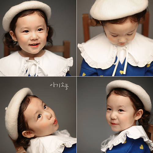  안산주니어사진도 역시 아기소풍스튜디오에서 촬영해요.
