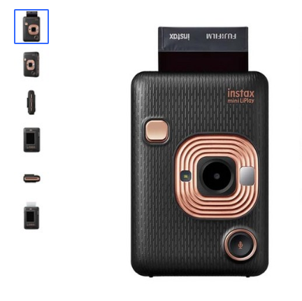  쿠팡로켓배송 인스탁스 미니 리플레이 카메라 엘레겐트 블랙 INSTAX MINI HM1   [209,000원]