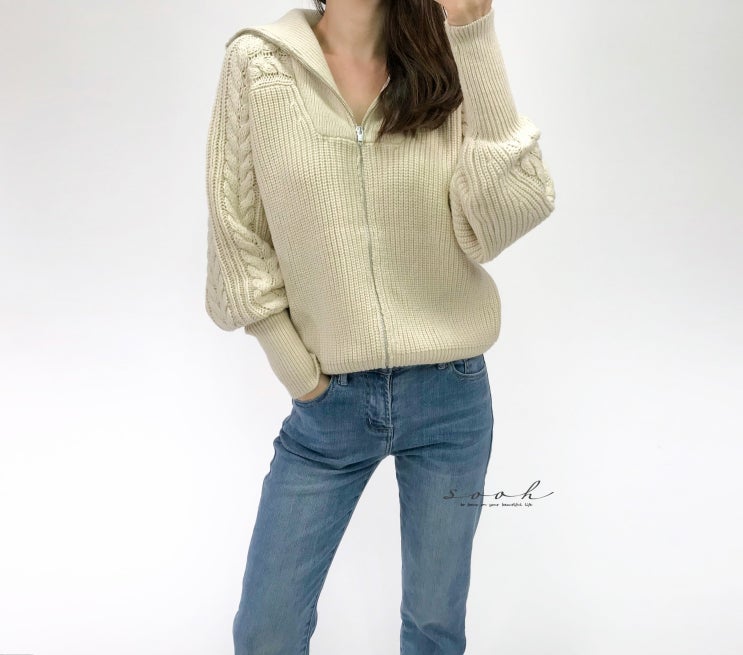  [단독진행]마랑 Lenz cable 여성 알파카 니트 가디건 특별 진행