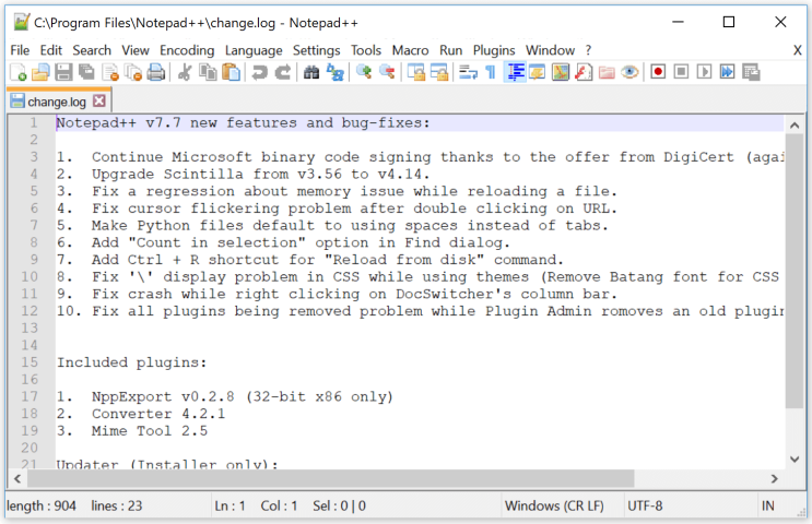  notepad++가 프리 위구르 에디션을 발표했습니다.