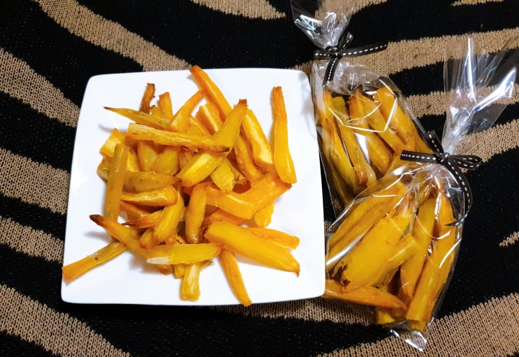  미니오븐으로 고구마말랭이 만들기