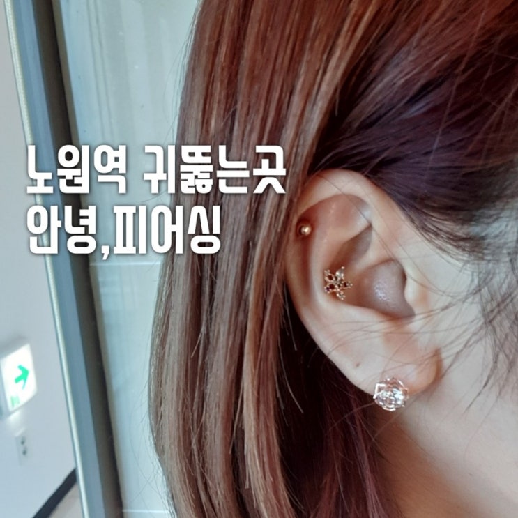  노원 귀뚫는곳/노원 피어싱/피어싱 위치/피어싱 후 관리방법/노원 안녕,피어싱