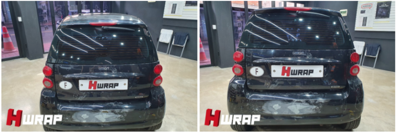스마트포투랩핑 사틴블랙 전체랩핑 및 휠도색 hwrap 후기 : 네이버 블로그