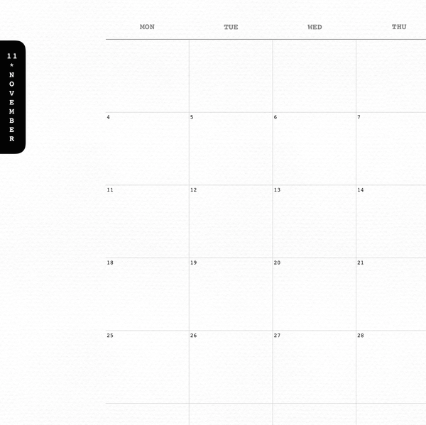  아이패드다이어리  굿노트 서식·스티커 공유 / 11월 달력 11월 먼슬리 서식공유