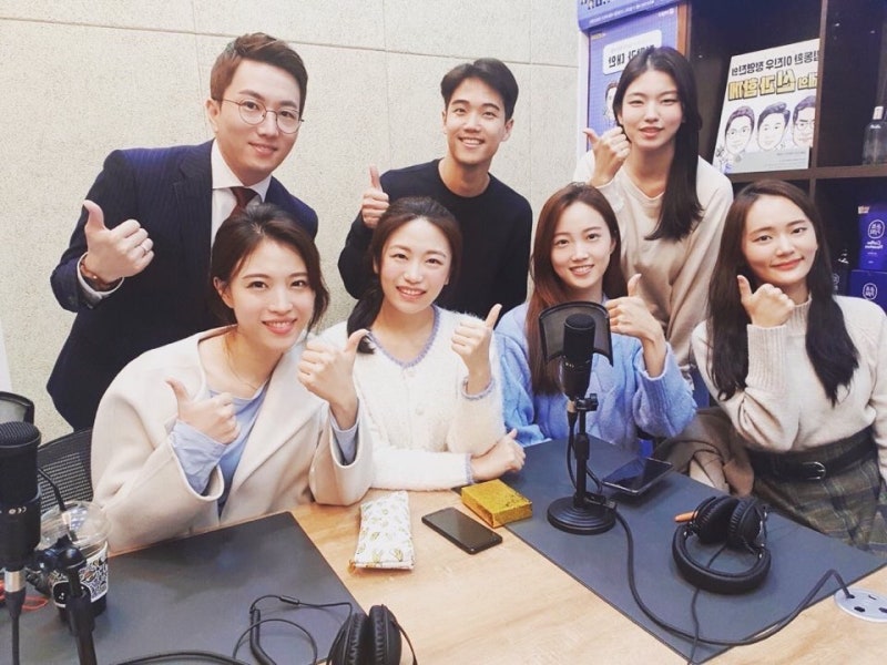 모아인과 박철민 아나운서의 팟캐스트 녹음 현장!