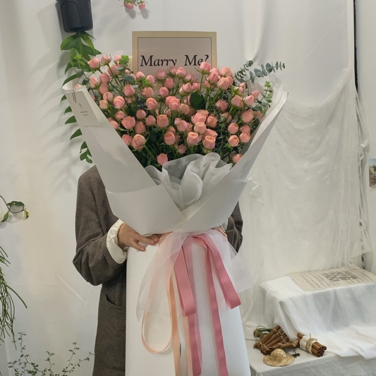 안중꽃집 이솝플라워 프로포즈꽃다발 추천드립니다^^