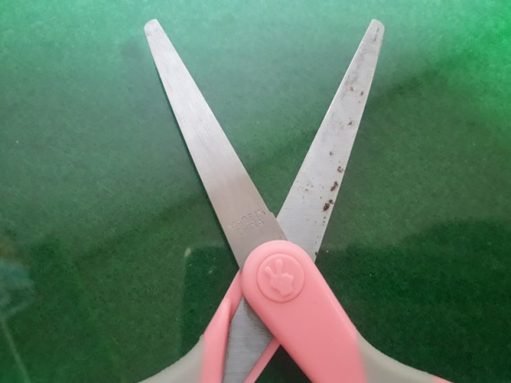  녹슨 가위 녹 닦아내기, 녹슨거 제거하는법, 녹 제거, 녹슨 칼 제거, 녹 닦기