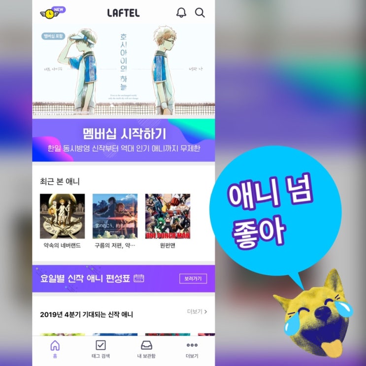 애니메이션 영화 볼 땐 라프텔(LAFTEL)! 애니 추천 스트리밍 서비스앱으로 강추! #무료보기