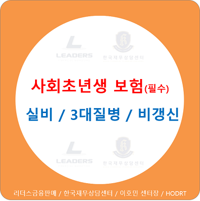  사회 초년생 보험 (필수) / 실비보험, 3대 질병보험, 비갱신으로 준비
