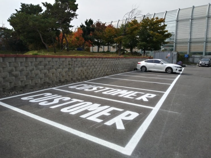  기흥 인피니티 정비소 주차장도색입니다