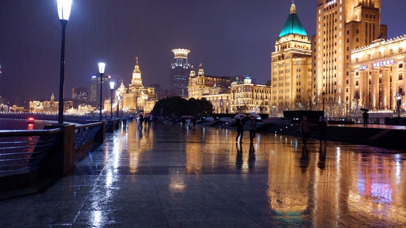 상하이 와이탄 야경