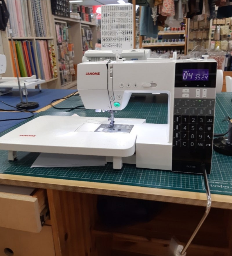 자노메 JANOME DC7100 직선봉제법 사용법이 쉬운미싱 가정용재봉틀공동구매AS 교육 네이버 블로그
