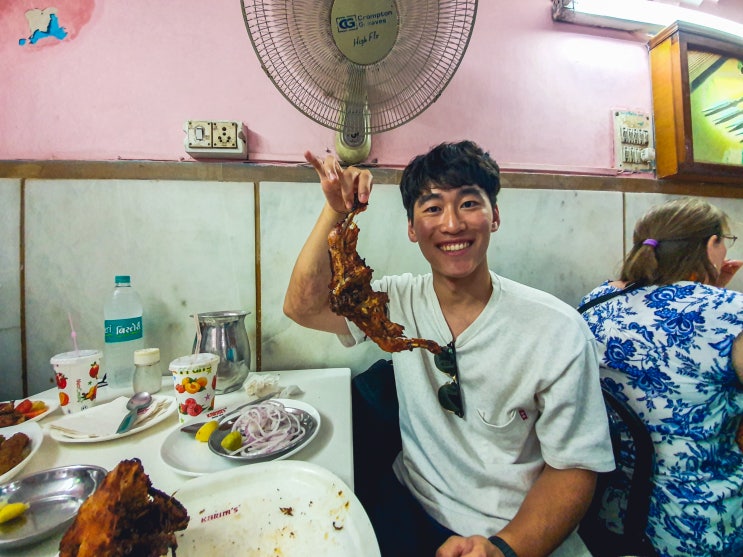  델리여행, 기차역, 카림레스토랑 탄두리 치킨 먹기
