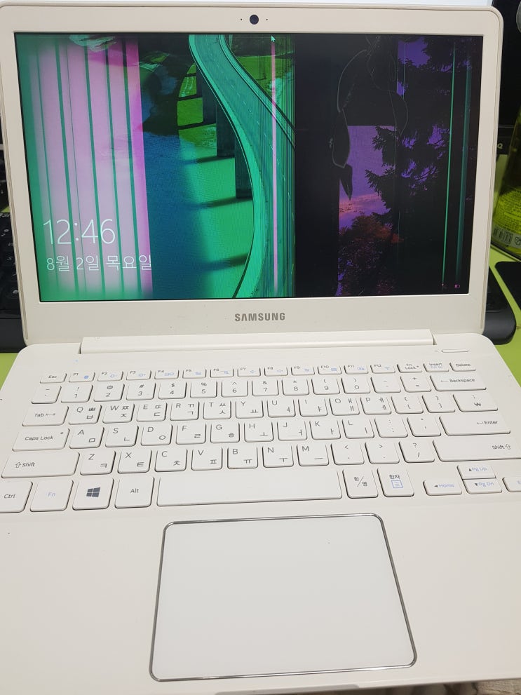  <노트북과컴퓨터>삼성 노트북 화면불량 NT910S3L 액정깨짐 부산 AS센터