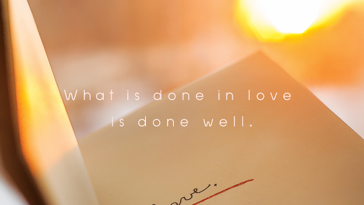 빈센트반고흐 인용문 "What is done in love is done well" 감성 영문 레터링 글귀 명언 컴퓨터 배경 바탕화면