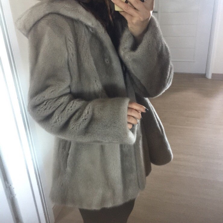 후드밍크코트 오픈/코펜하겐 플래티넘 퀄리티