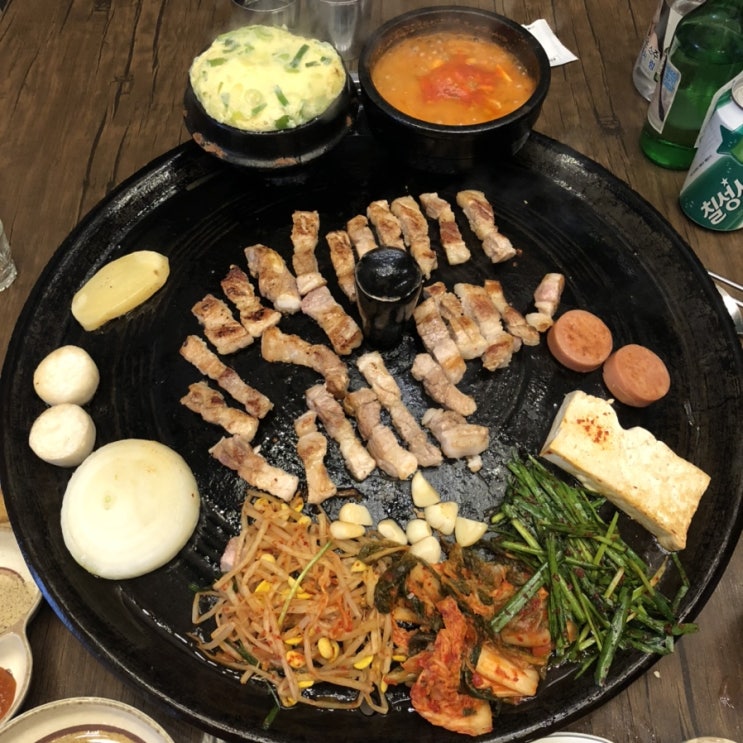  [삼시세끼돈이생각날때]인천 송도 삼겹살 맛집/솥뚜껑삼겹살/송도고깃집/송도고기집/삼돈감자찌개/계란찜