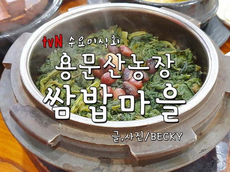 용문 맛집 66회 수요미식회 용문산 농장 유기농 쌈밥 마을 집