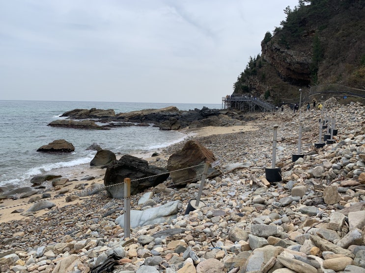 해안단구의 절경을 감상할 수 있는 강릉의 정동심곡 부채길 해안단구의 절경을 감상할 수 있는 강릉의 정동심곡 부채길