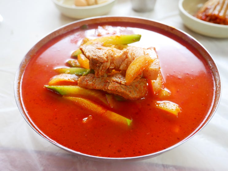  광주 명화식육식당 애호박찌개 두번 세번 머거