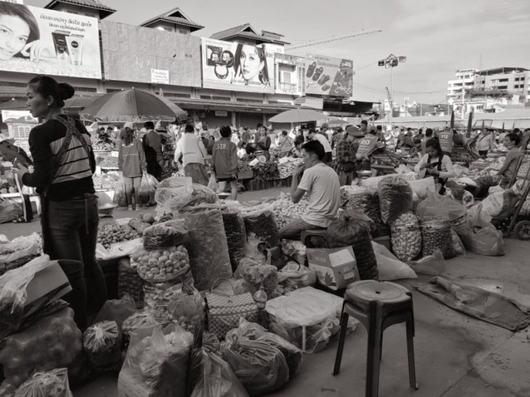  [라오스/비엔티안/동남아]_비엔티안 쿠아딘 시장_Kuha Din Market