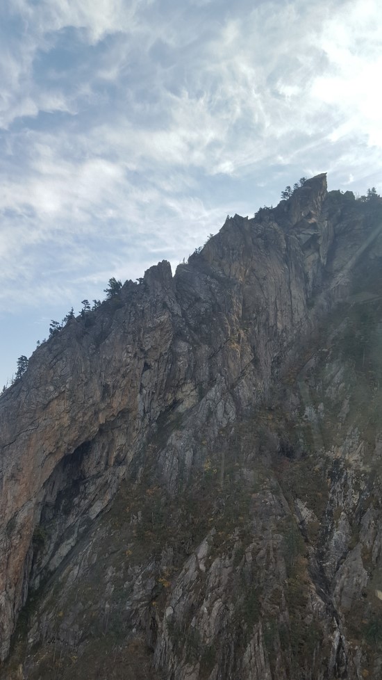 설악산 케이블카 내에서 보이는 설악산 전경