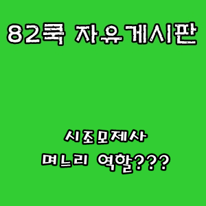  82쿡 자유게시판 :: 시조모제사, 며느리 역할???