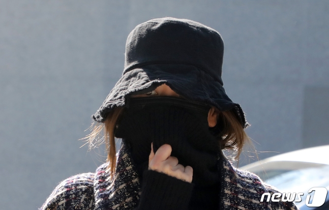 항소심 공판 마친 황하나 항소심 공판 마친 황하나