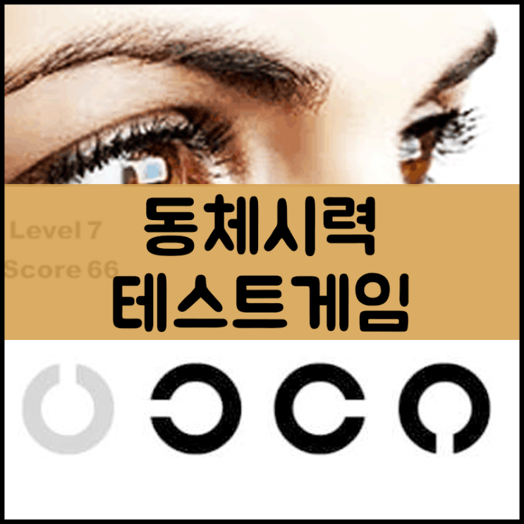  동체시력 테스트 순발력게임