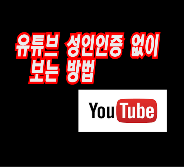  유튜브 성인인증 없이 간단하게 보는 방법,