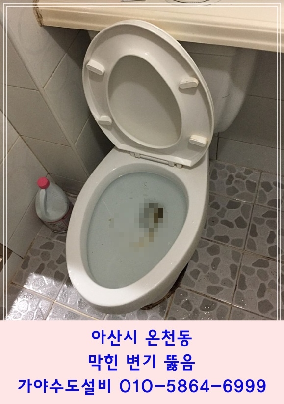  아산시 온천동 온양역 근처 빌라주택 화장실 변기막힘 변기물이안내려가요 아산시 변기뚫어주는곳