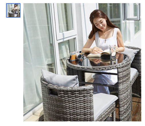  쿠팡로켓배송   포스아트 CN 모던 라탄 테이블세트   [259,000원]