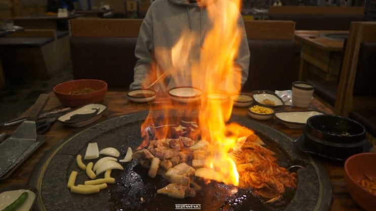 천안청수동맛집 육하원칙 불쇼까지 볼 수 있다! (구 마루벌돌구이)