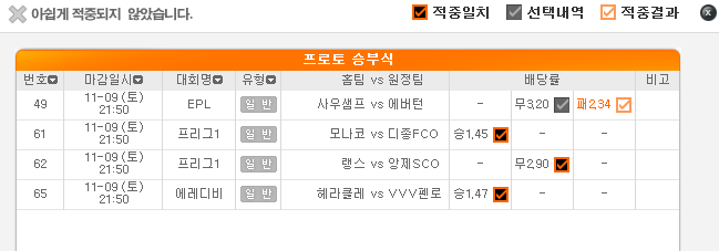 2019.11.10 어제의 결과(당첨과 폴낙들) 2019.11.10 어제의 결과(당첨과 폴낙들)