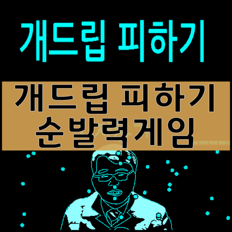  개드립 피하기 게임하기 [순발력최대]