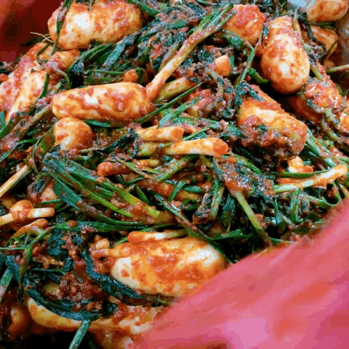  삼립호빵 배달하고 알타리김치 담그고 왔어요 !