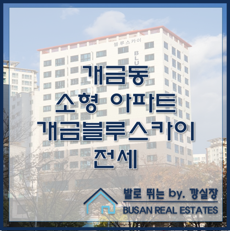  개금동 소형 아파트 블루스카이 전세