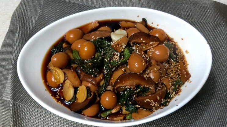  알토란 이승신 레시피!  메추리알 버섯 꽈리고추 장조림 밑반찬 만들기