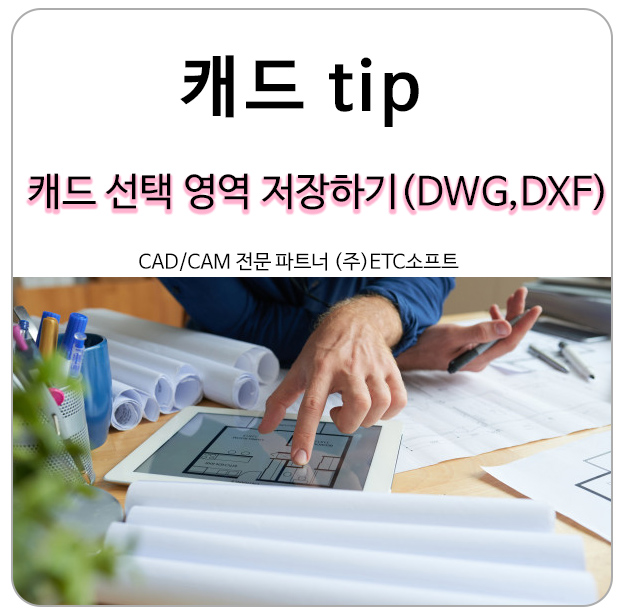 캐드 도면 선택 영역 저장하기 (DWG, DXF)