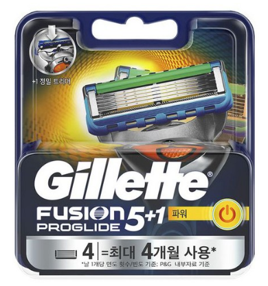  쿠팡리뷰   NEW 질레트 퓨전 프로글라이드 파워 면도날(4입) 플렉스볼 Gillette Fusion Proglide   [19,800원]