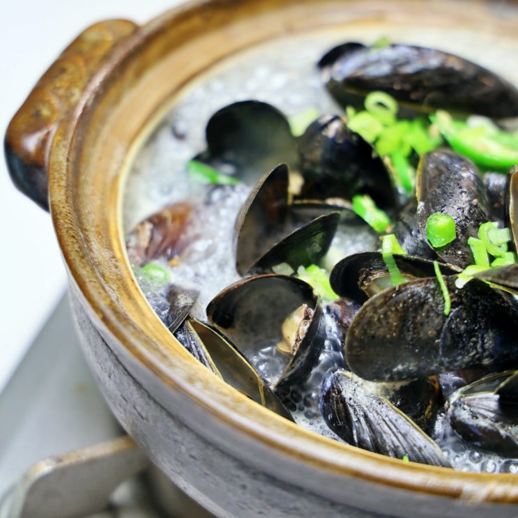  [홍합탕 끓이는법]더욱 진한 국물맛 홍합요리 사케홍합술찜