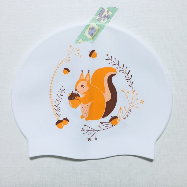 [까막수모] 다람쥐 수모 -화이트 링클 실리콘
