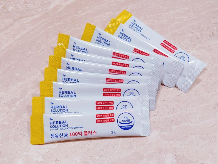  프로바이오틱스 유산균 허벌솔루션 생유산균 100억 플러스