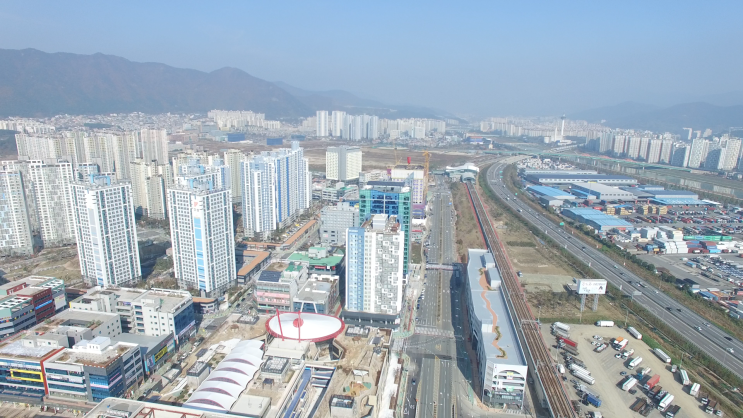  양산 라피에스타 증산역 항공사진