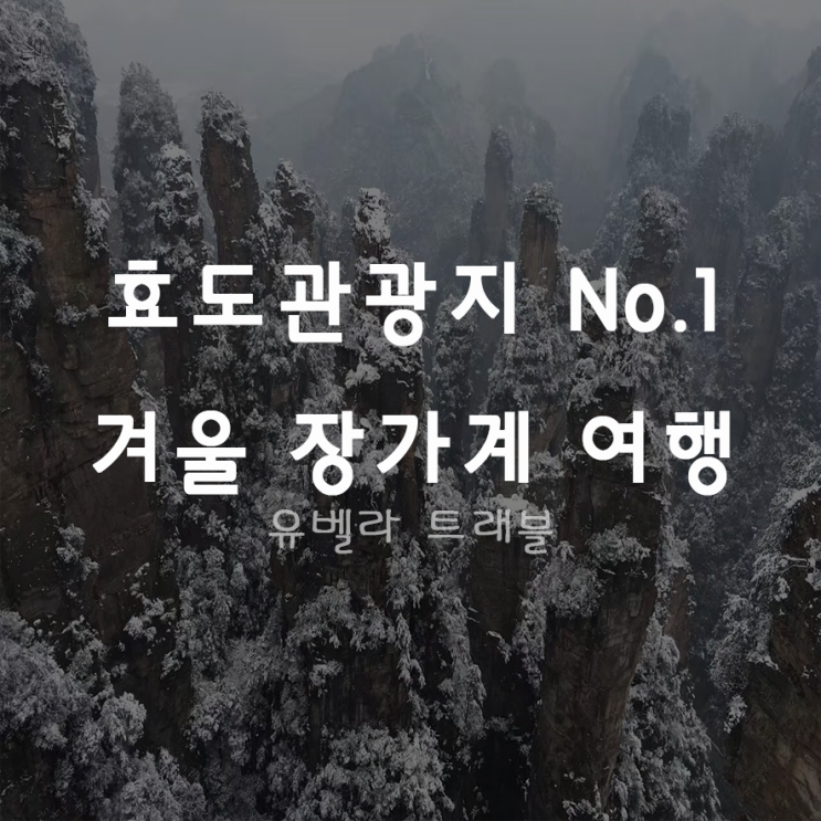 [부산출발] 효도관광지 No.1 중국 장가계 겨울 패키지 자유여행 에어부산