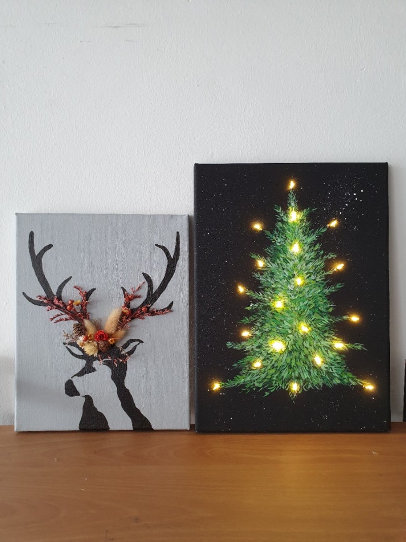 크리스마스장식 트리그림 천안아산 취미미술 원데이클래스 그리다화실 : 네이버 블로그, image size:800x1067