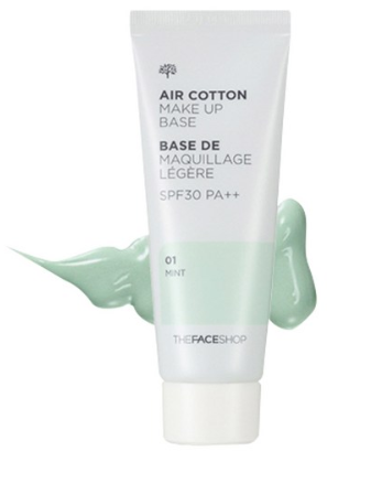  쿠팡리뷰  더페이스샵 에어 코튼 메이크업베이스 40 ml       [4,400원 ]