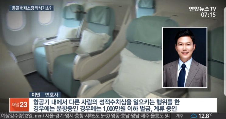  몽골 헌법재판소장 비행기내 성추행 [연합뉴스TV 인터뷰]